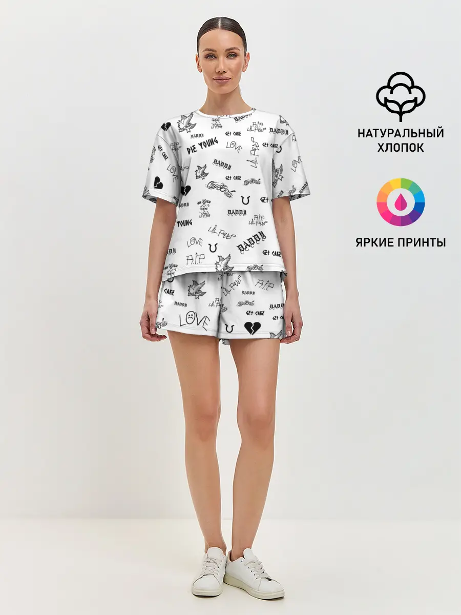 Женская пижама с шортами / Lil Peep