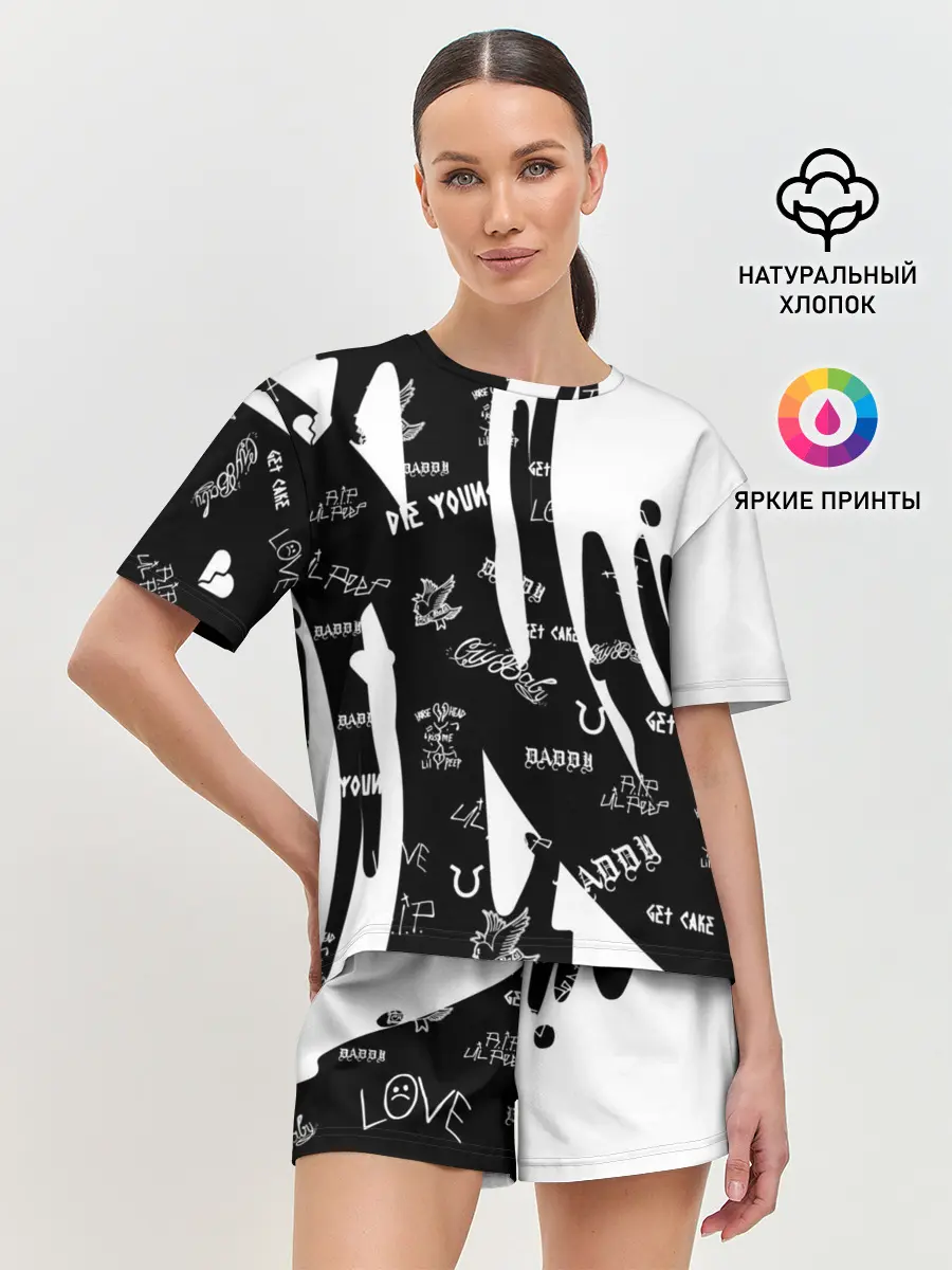 Женская пижама с шортами / Lil Peep