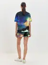 Женская пижама с шортами / Космические краски