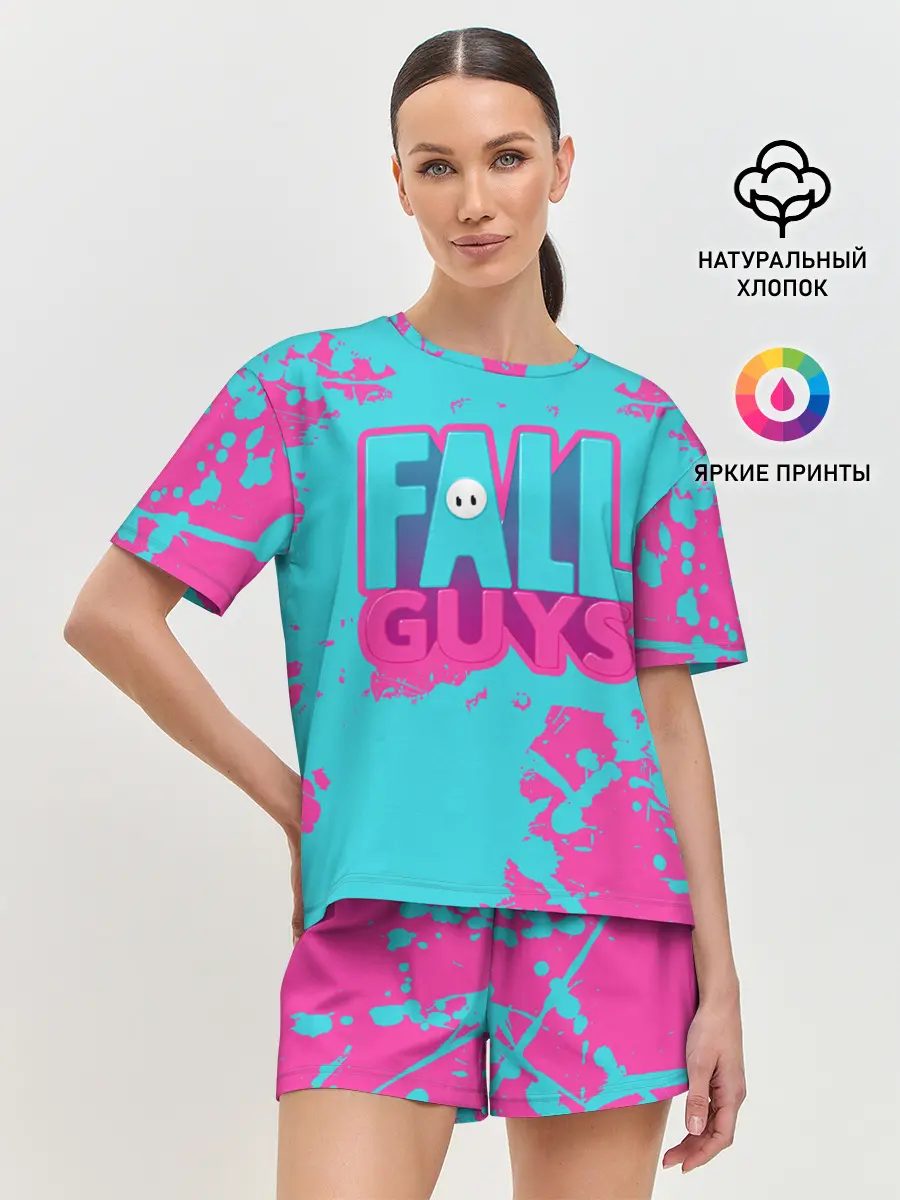 Женская пижама с шортами / Fall Guys: Ultimate Knockout