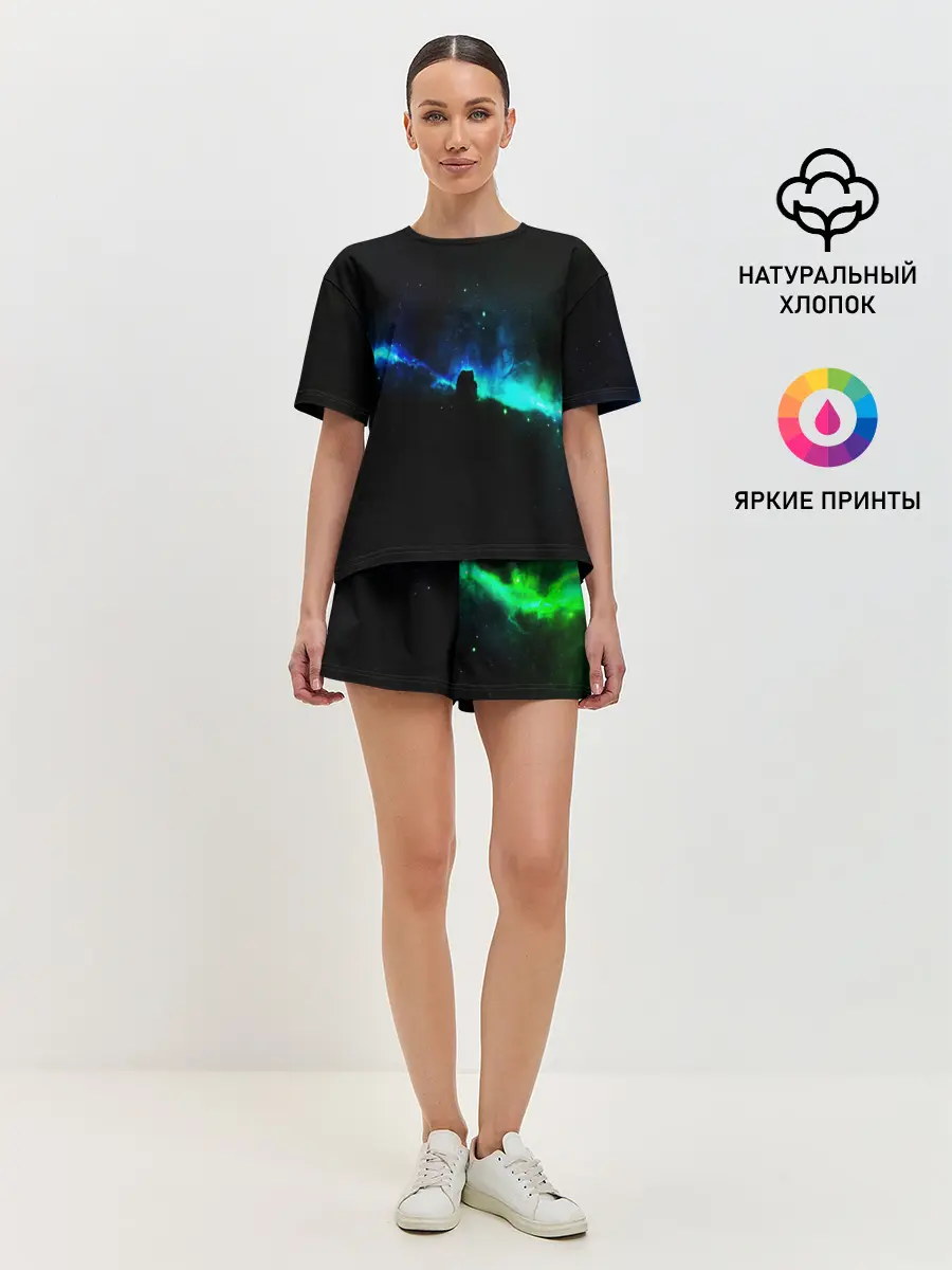 Женская пижама с шортами / DEEP SPACE