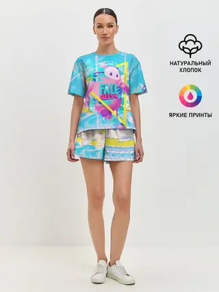 Женская пижама с шортами / Fall Guys