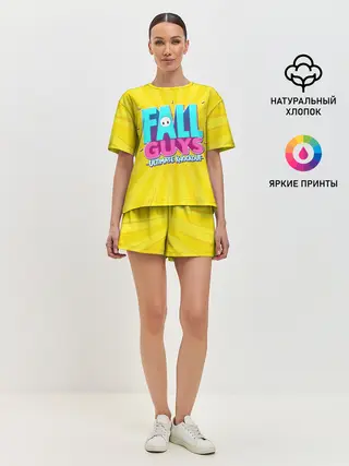 Женская пижама с шортами / Fall Guys