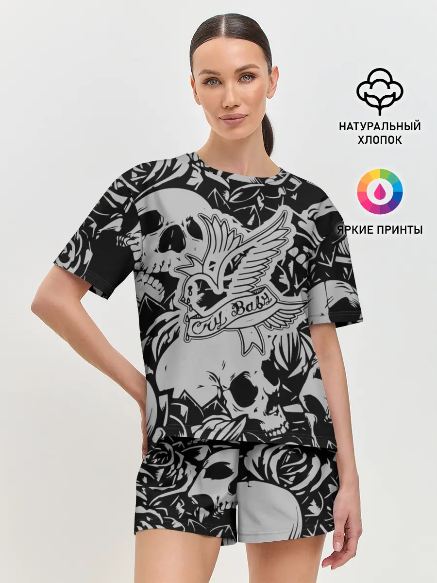 Женская пижама с шортами / Lil Peep