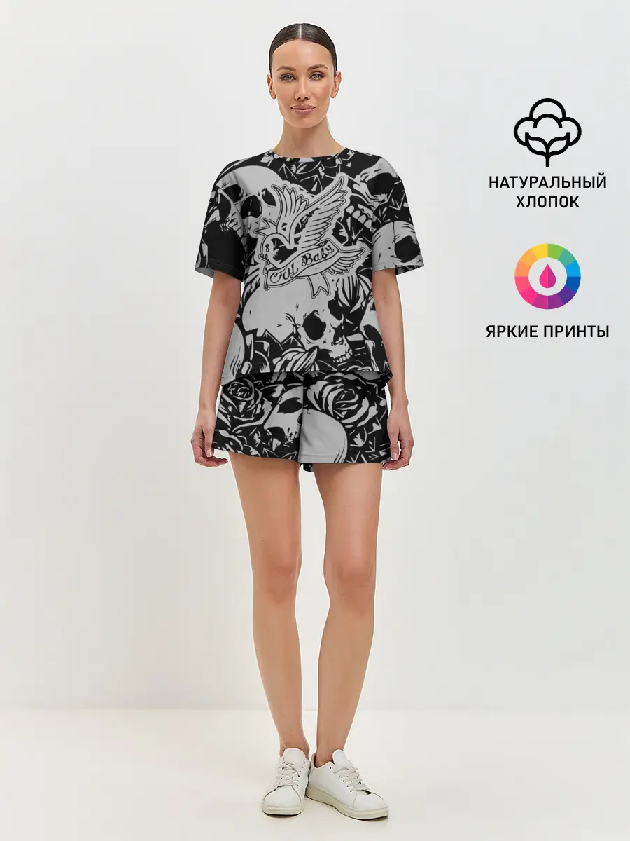 Женская пижама с шортами / Lil Peep