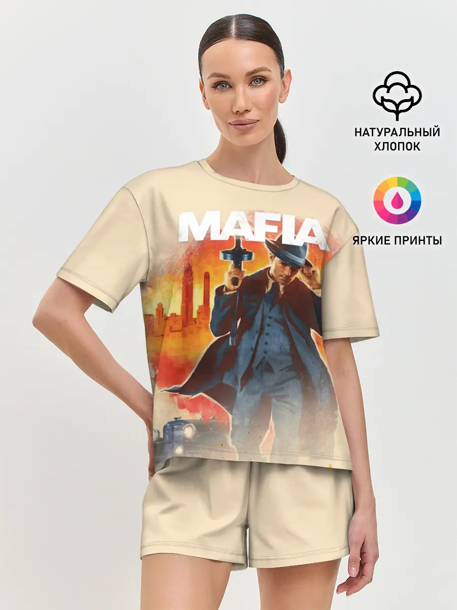 Женская пижама с шортами / Mafia