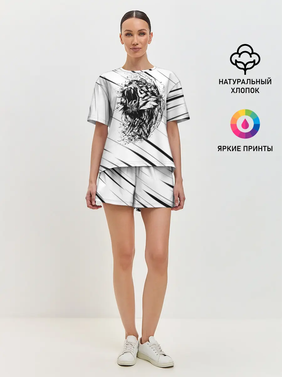 Женская пижама с шортами / Тигр | Tiger