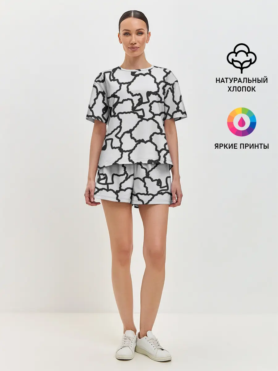 Женская пижама с шортами / БРОККОЛИ