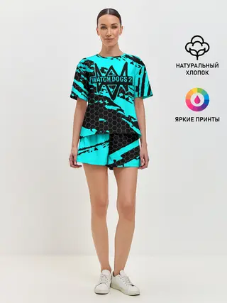 Женская пижама с шортами / WATCH DOGS