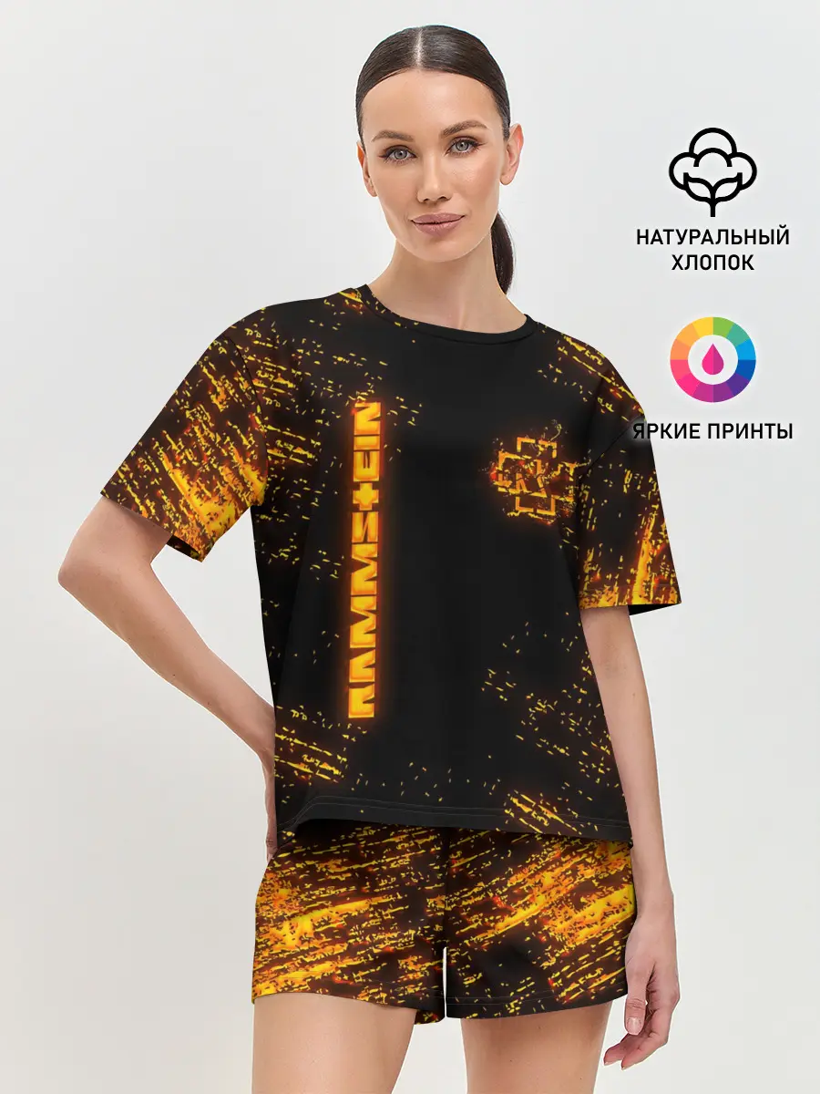 Женская пижама с шортами / RAMMSTEIN