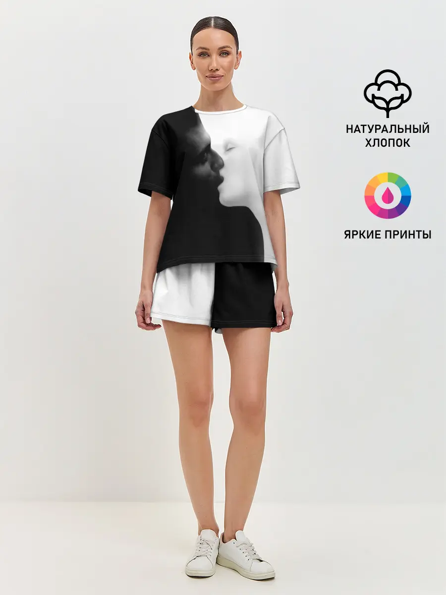 Женская пижама с шортами / Поцелуй