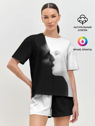 Женская пижама с шортами / Поцелуй