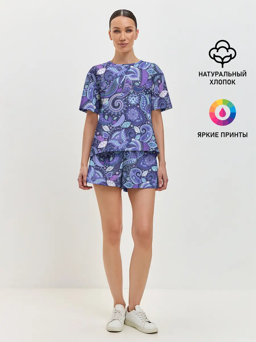 Женская пижама с шортами / ВОСТОЧНЫЙ УЗОР