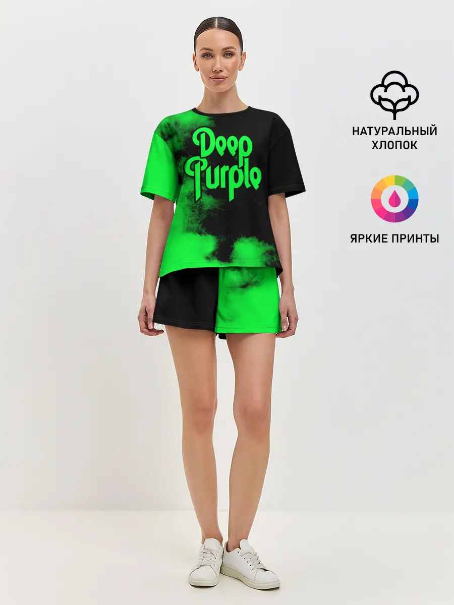 Женская пижама с шортами / Deep Purple