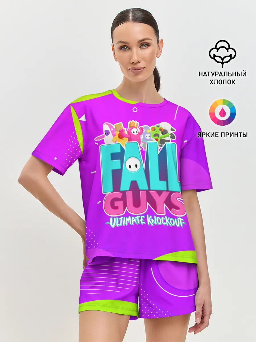 Женская пижама с шортами / Fall Guys