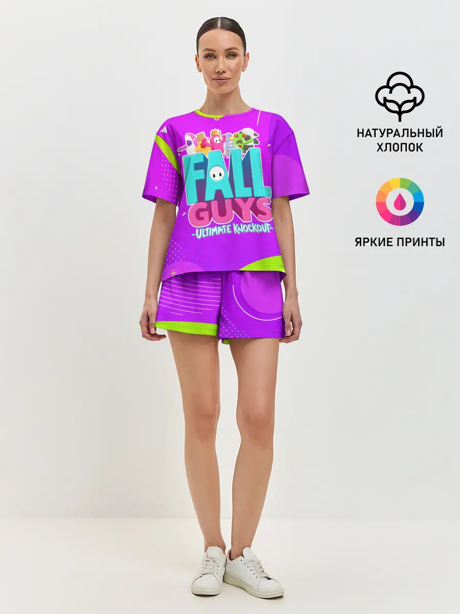 Женская пижама с шортами / Fall Guys