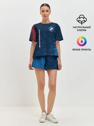 Женская пижама с шортами / BMW / БМВ