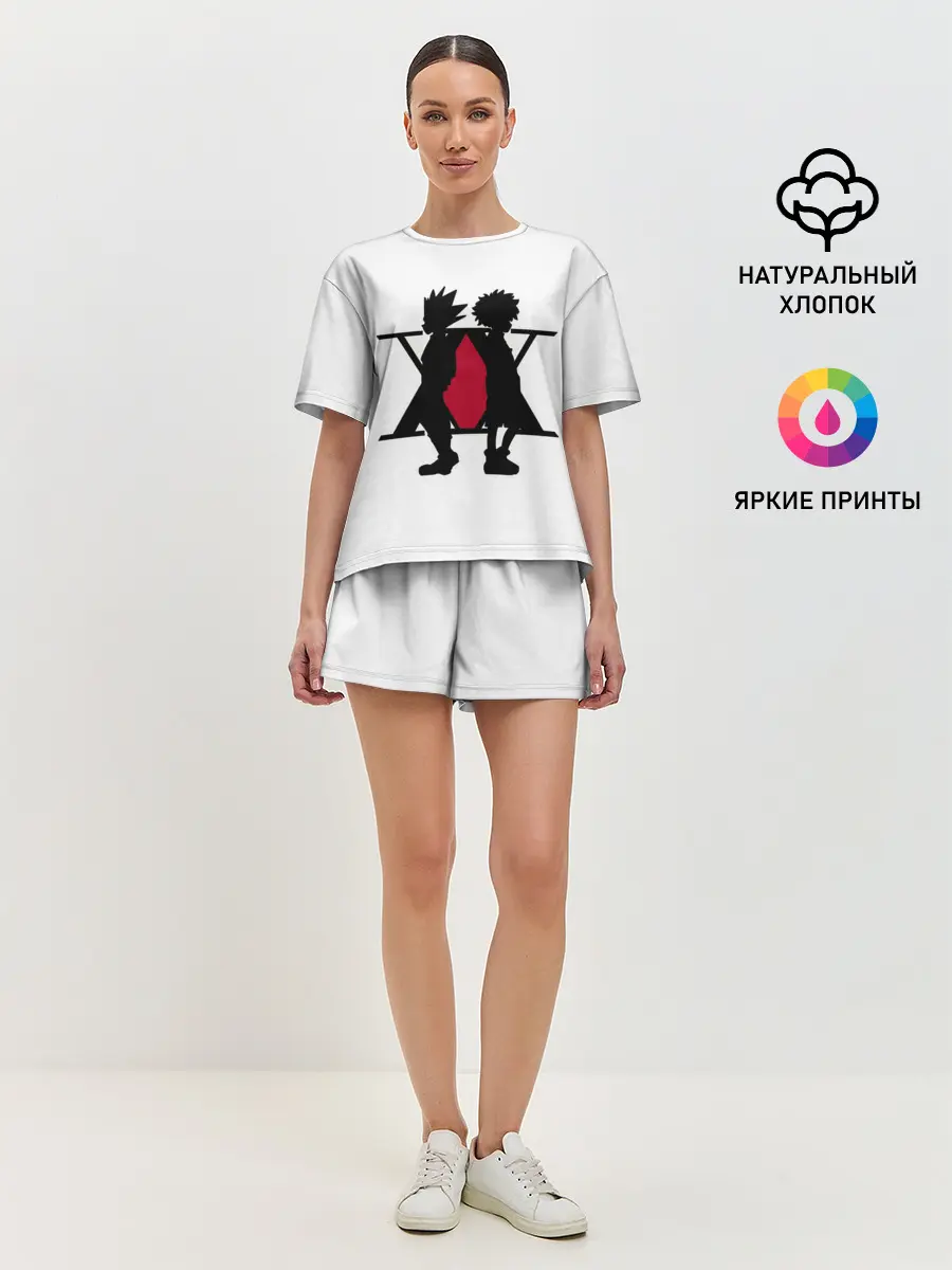 Женская пижама с шортами / XX Гон Фрикс и Киллуа Золдик