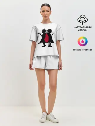 Женская пижама с шортами / XX Гон Фрикс и Киллуа Золдик