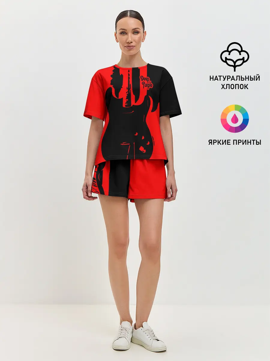 Женская пижама с шортами / Deep Purple