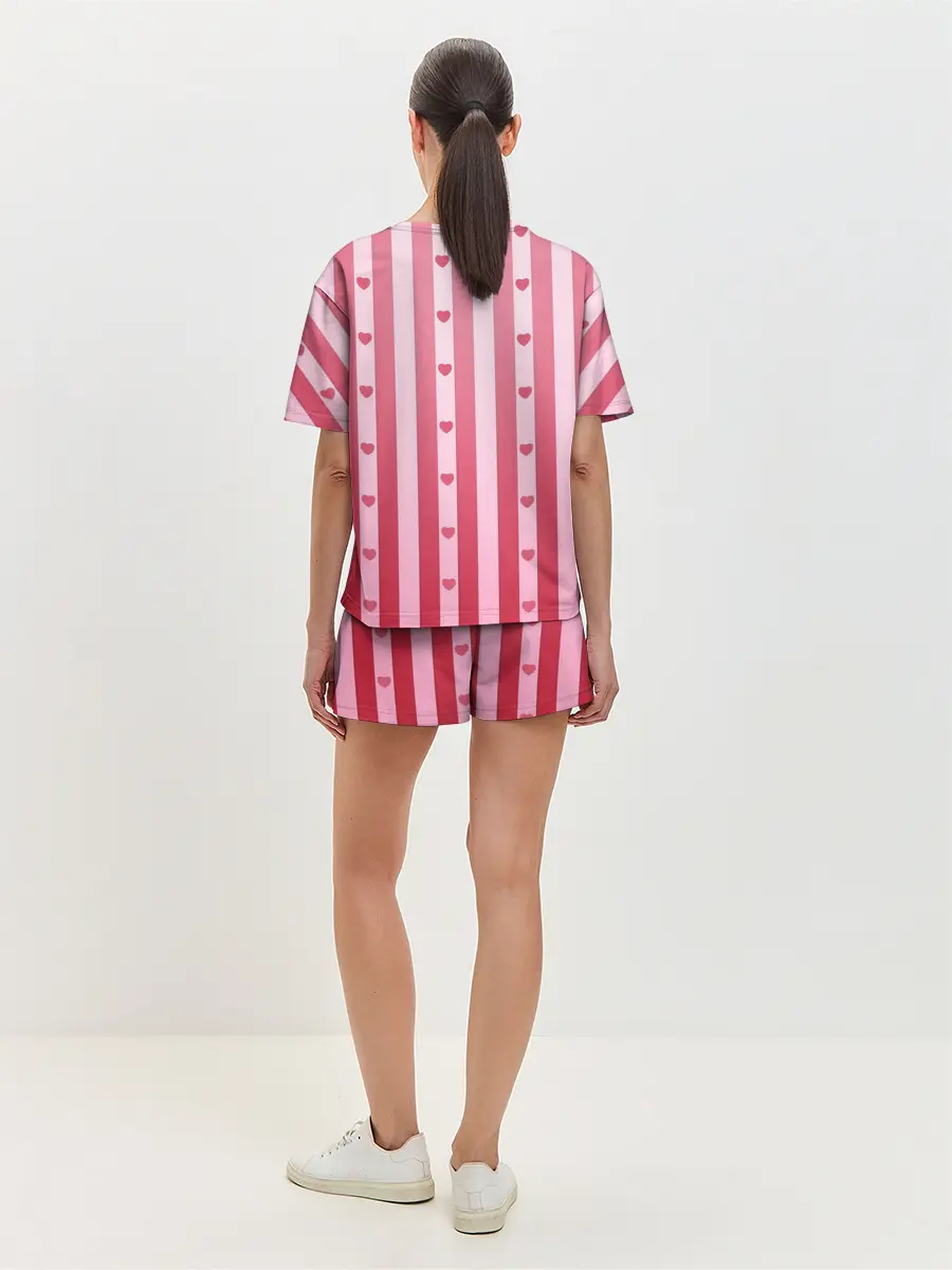 Женская пижама с шортами / Валентинова нежность