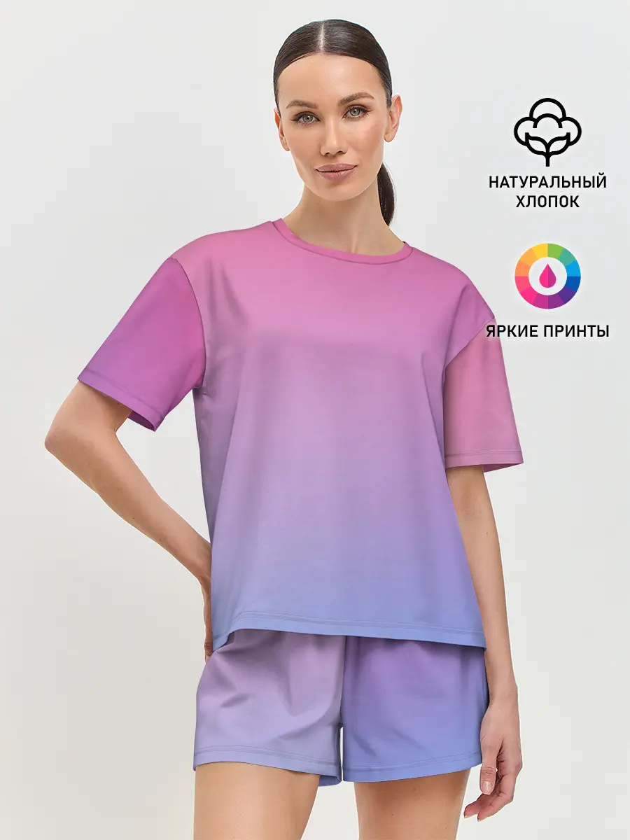 Женская пижама с шортами / Восход солнца