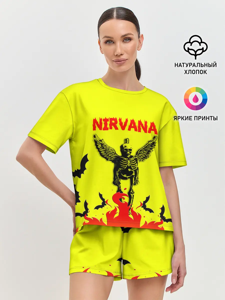 Женская пижама с шортами / NIRVANA