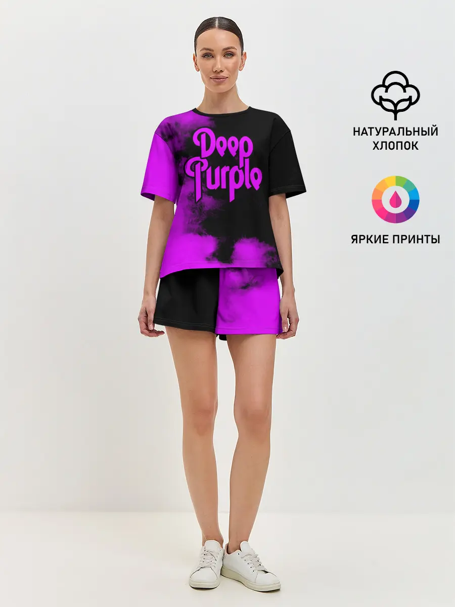 Женская пижама с шортами / Deep Purple