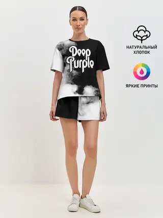 Женская пижама с шортами / Deep Purple