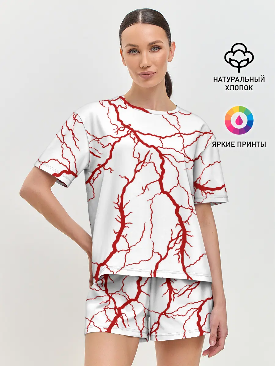 Женская пижама с шортами / Сосуды