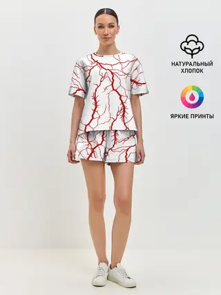Женская пижама с шортами / Сосуды
