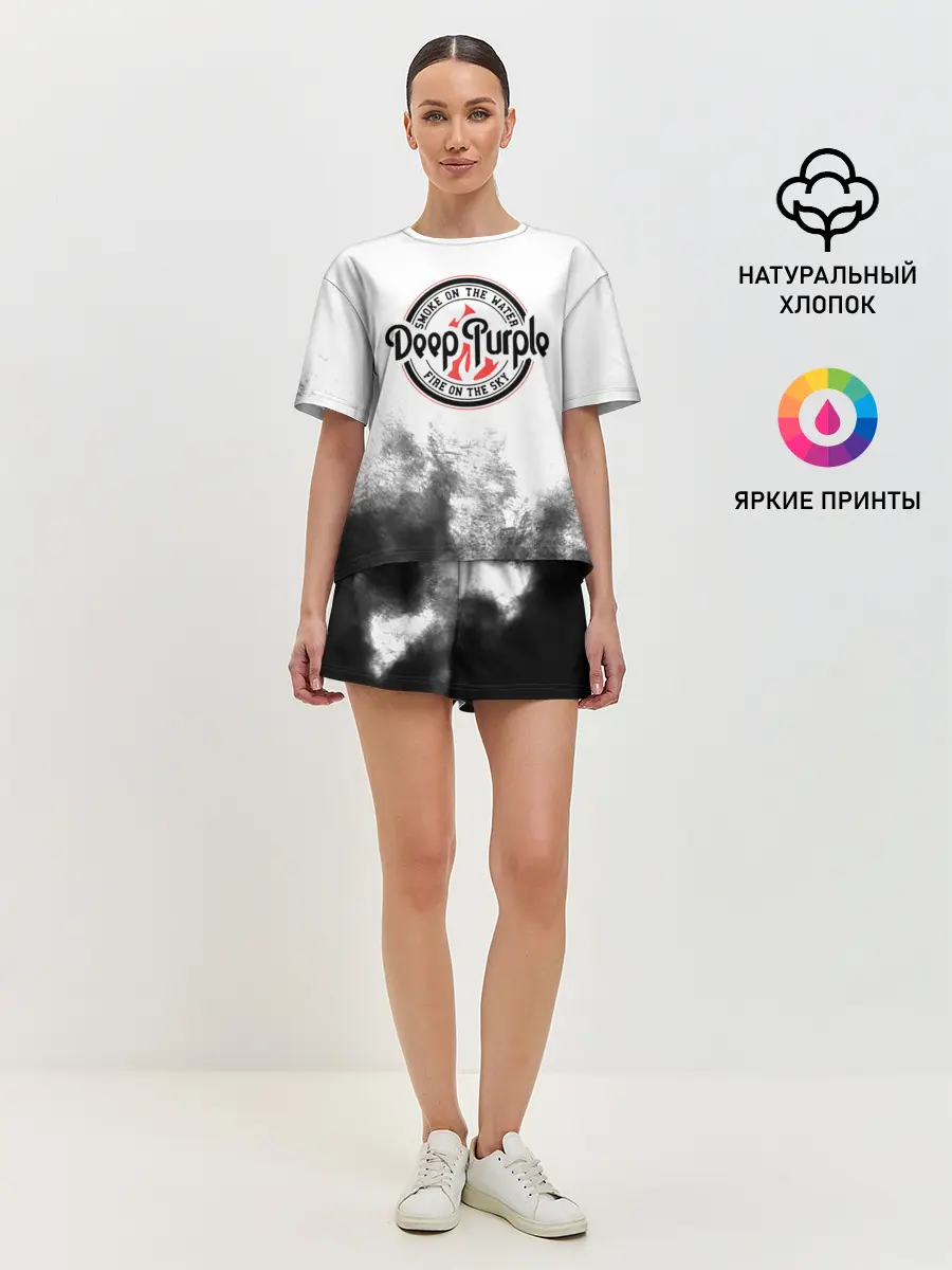 Женская пижама с шортами / Deep Purple
