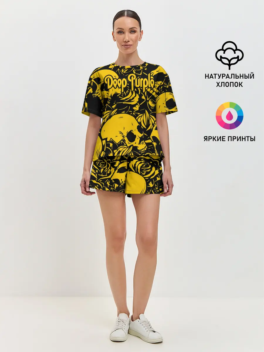 Женская пижама с шортами / Deep Purple