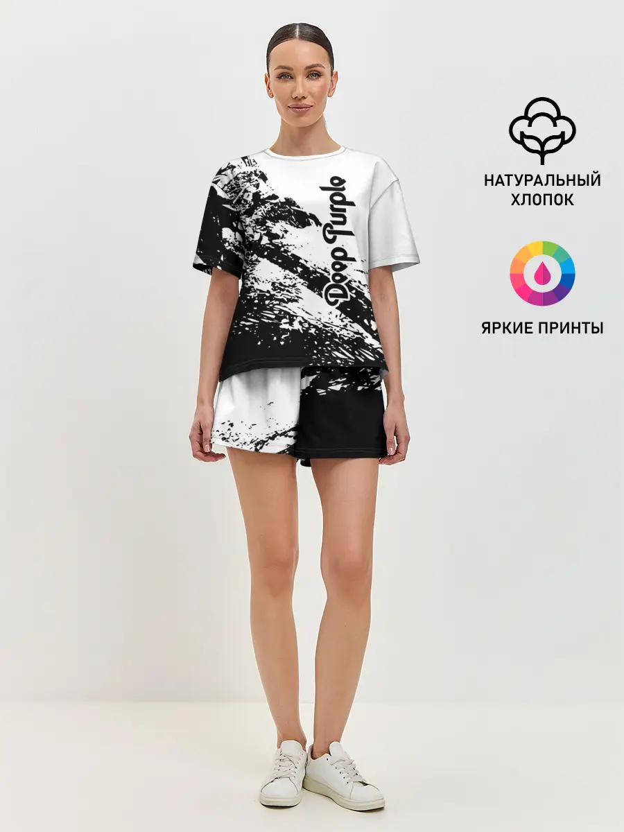 Женская пижама с шортами / Deep Purple