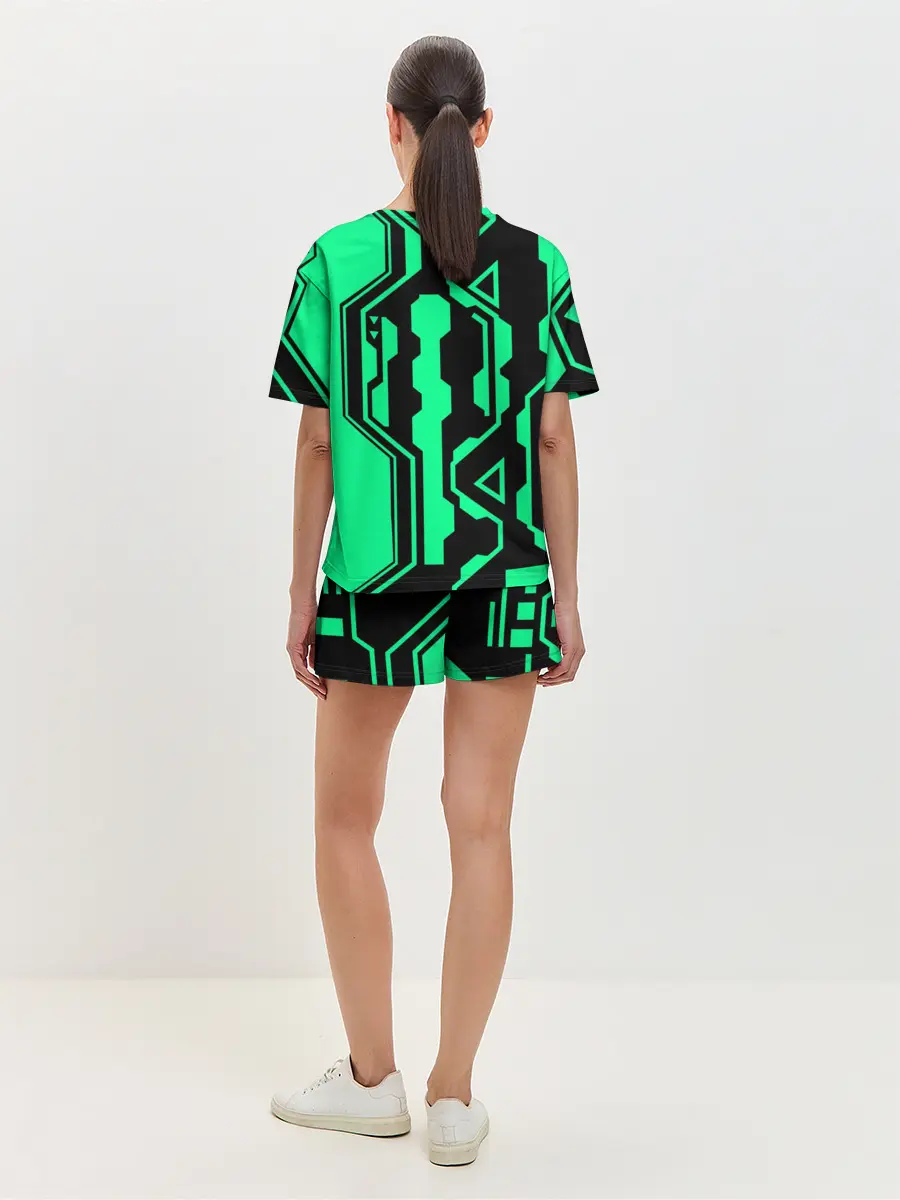 Женская пижама с шортами / КИБЕРПАНК