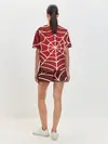 Женская пижама с шортами / Паутина