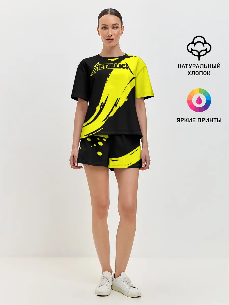 Женская пижама с шортами / Metallica