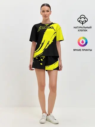 Женская пижама с шортами / Metallica