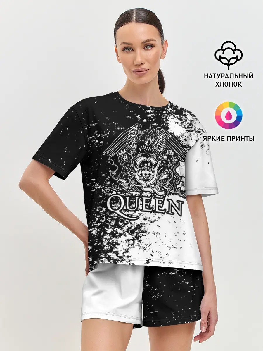 Женская пижама с шортами / Queen