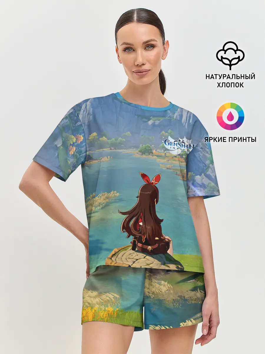 Женская пижама с шортами / Genshin Impact