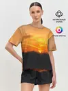 Женская пижама с шортами / Закат