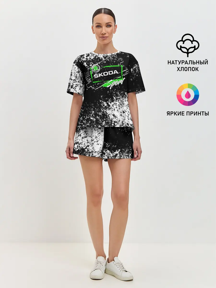 Женская пижама с шортами / SKODA SPORT