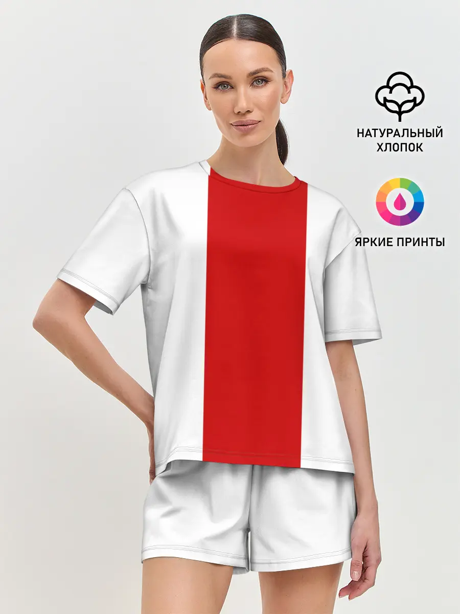 Женская пижама с шортами / Флаг Беларуси