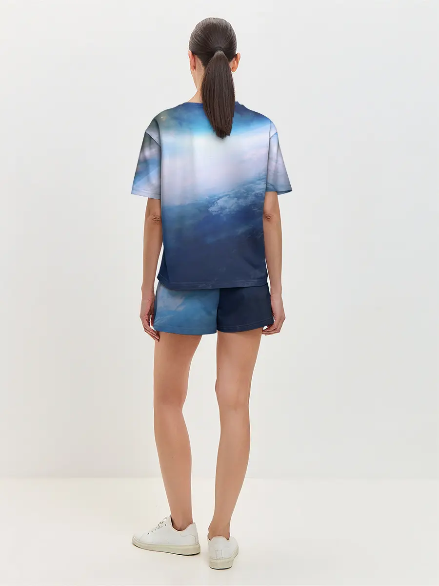 Женская пижама с шортами / Планета Земля