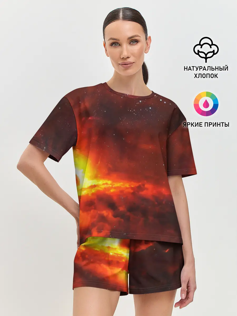 Женская пижама с шортами / Марс