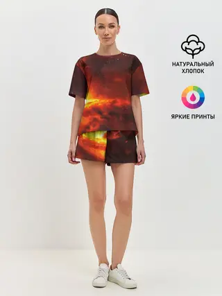 Женская пижама с шортами / Марс