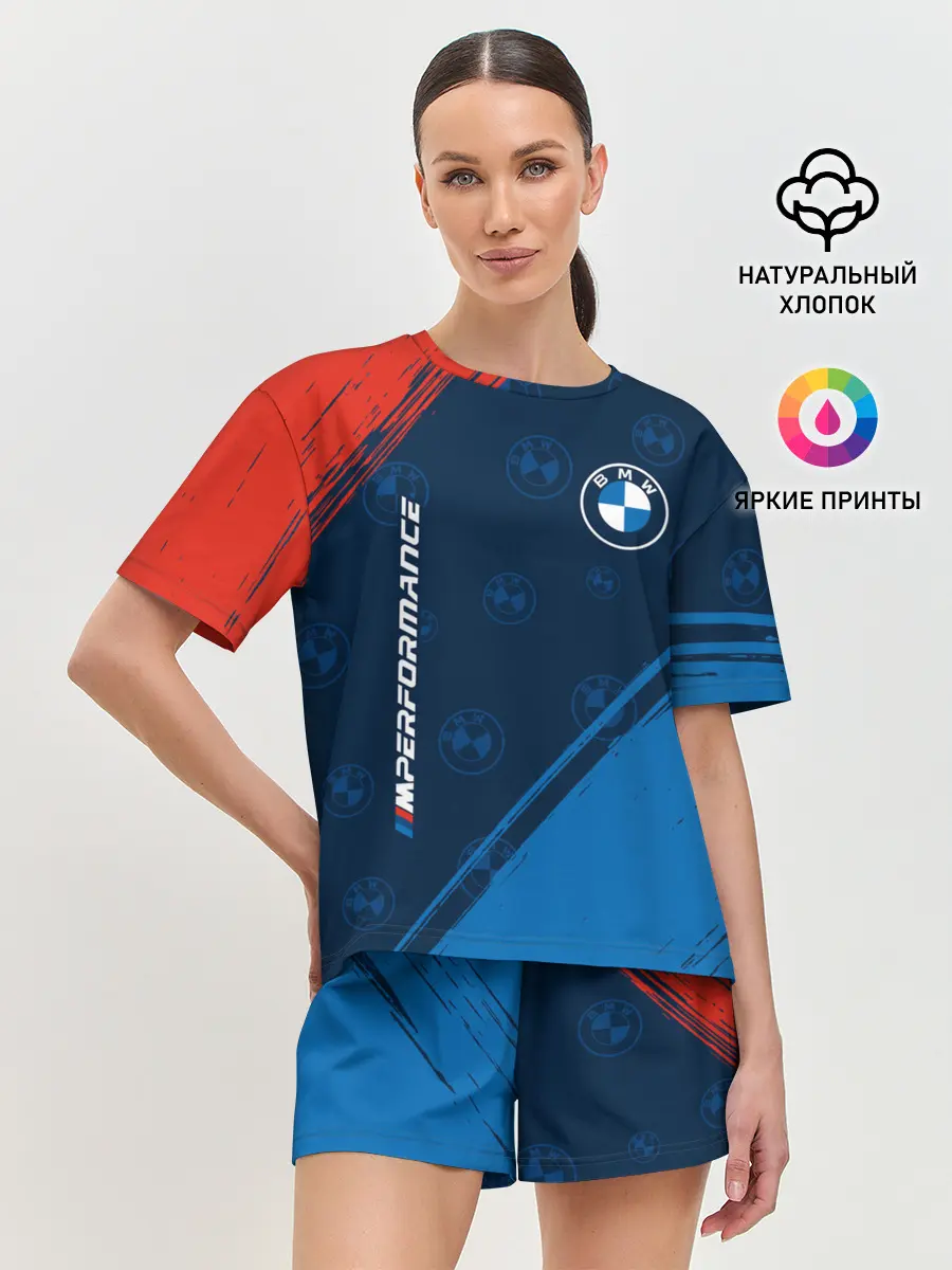 Женская пижама с шортами / BMW / БМВ