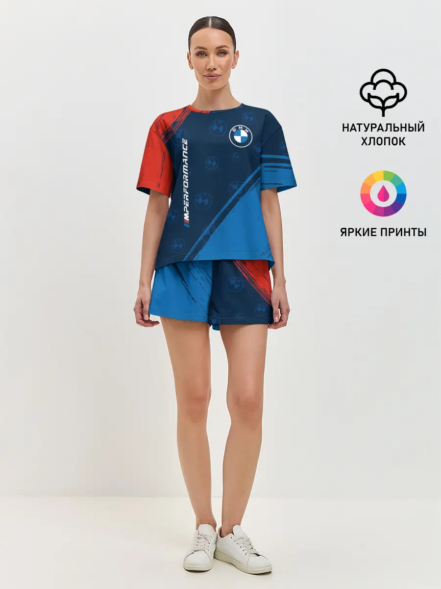 Женская пижама с шортами / BMW / БМВ
