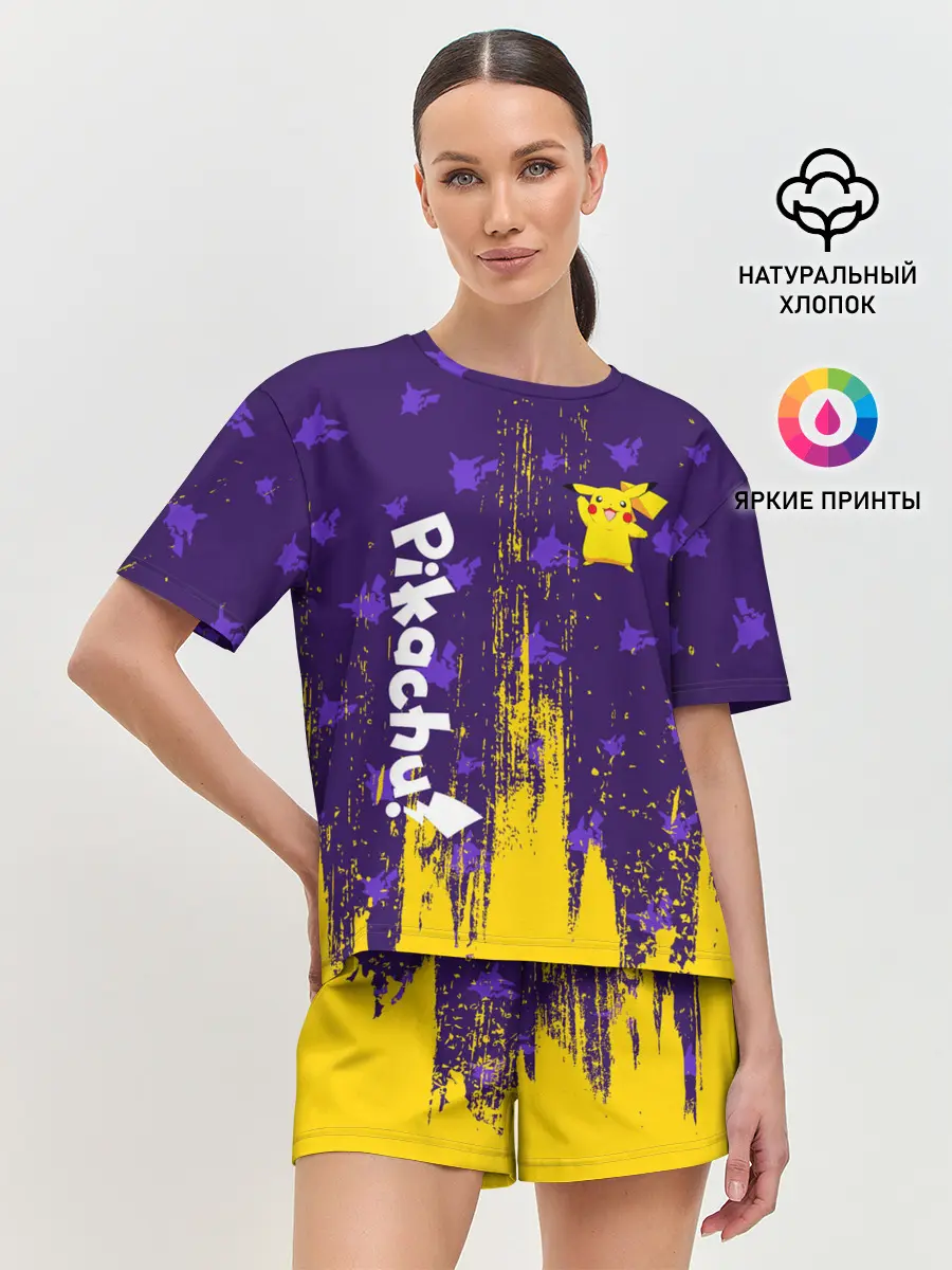 Женская пижама с шортами / ПИКАЧУ / PIKACHU