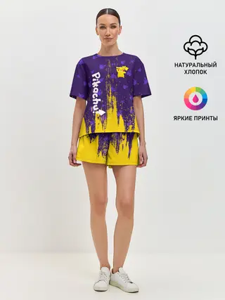 Женская пижама с шортами / ПИКАЧУ / PIKACHU
